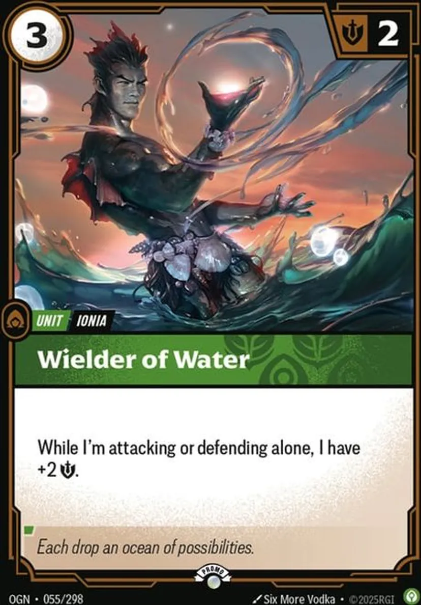 Wielder of Water - OGN-055-p - Promotional Cards - Riftbound card